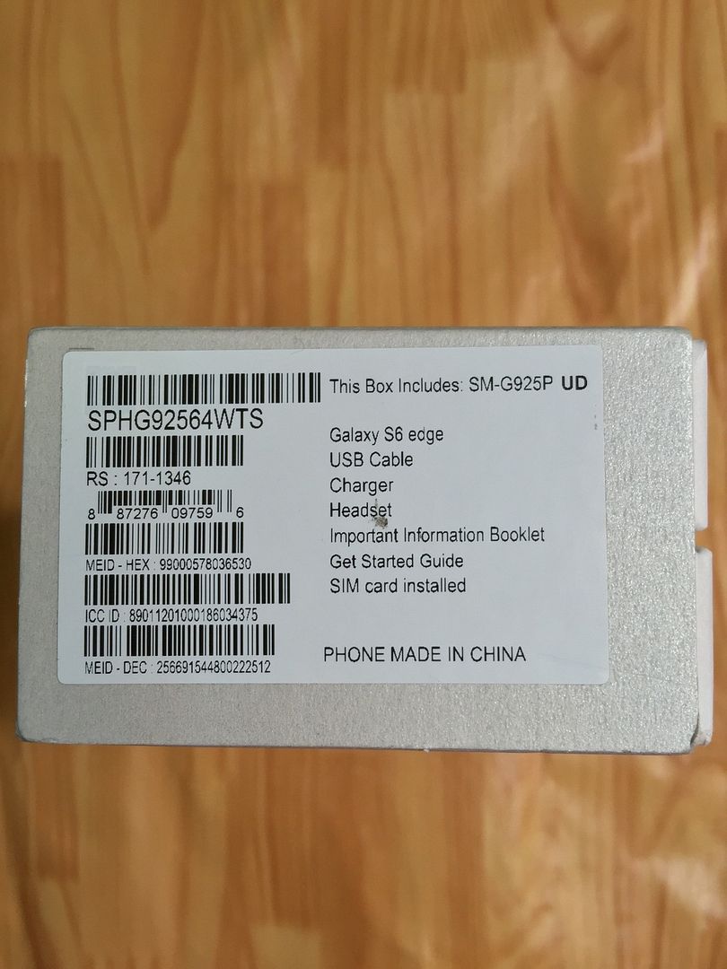 S6 Edge 64G Sprint new 100% chưa active - 2