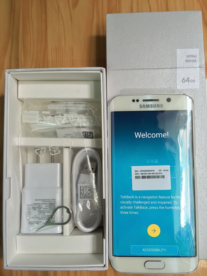 S6 Edge 64G Sprint new 100% chưa active - 3