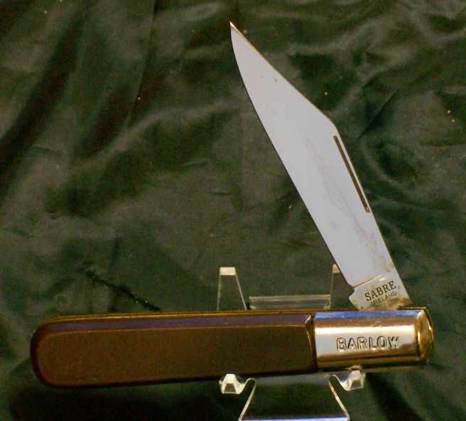 Sabre Ireland Barlow Knife W/Brown Handles 43/4 Closed Very Sharp NOS