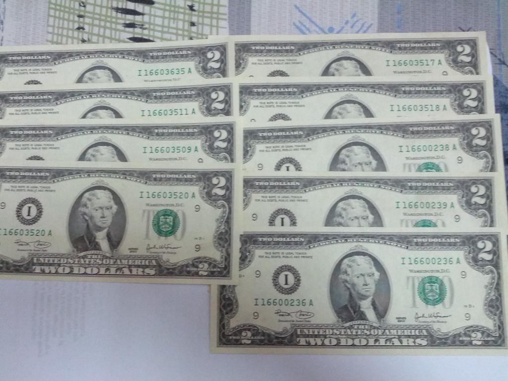 2$ 1928 , 1953 , 1963 , 1976 , 2003 , 1 & 2 Euro , tiền VN series đẹp và các loại - 18