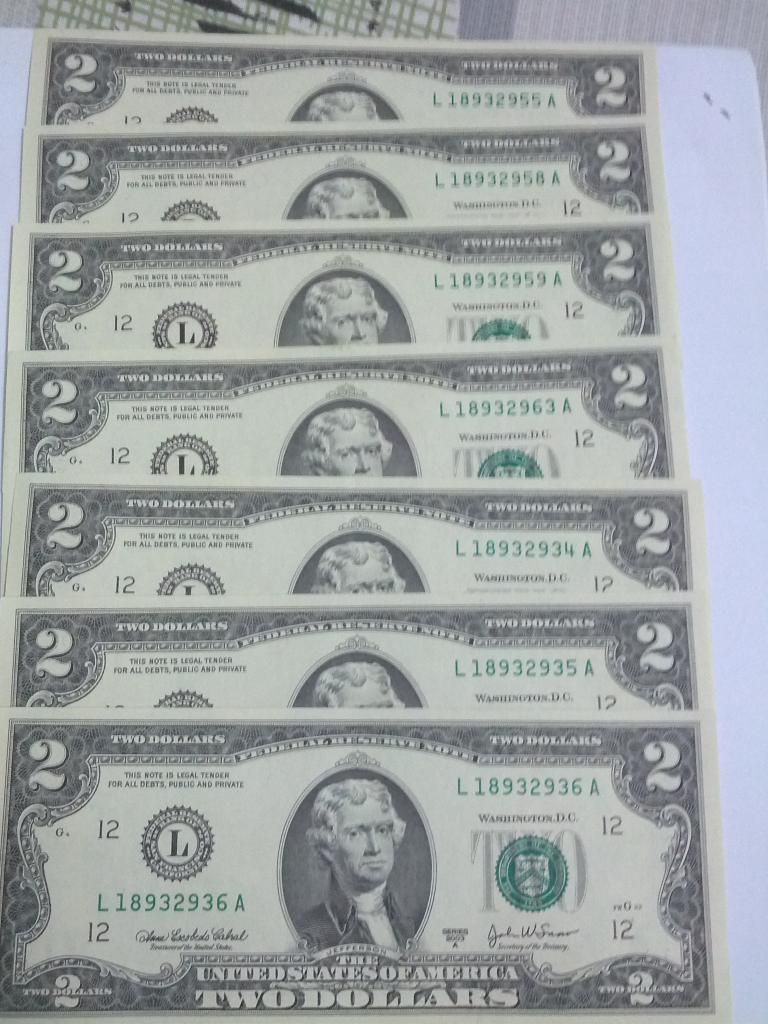 2$ 1928 , 1953 , 1963 , 1976 , 2003 , 1 & 2 Euro , tiền VN series đẹp và các loại - 15