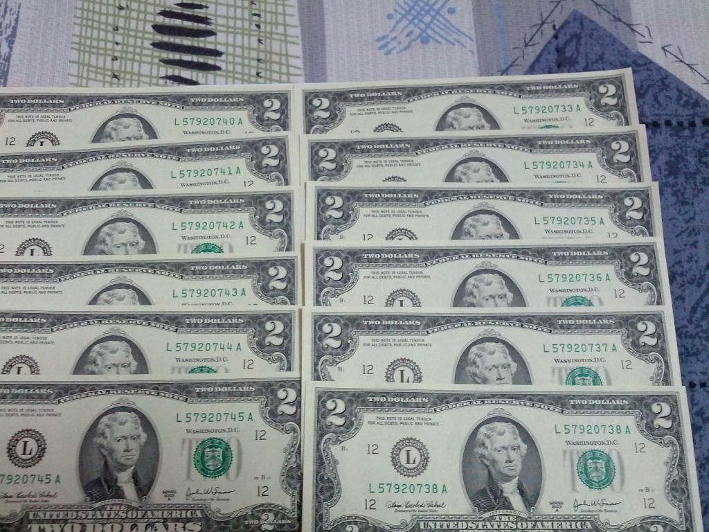 2$ 1928 , 1953 , 1963 , 1976 , 2003 , 1 & 2 Euro , tiền VN series đẹp và các loại - 14