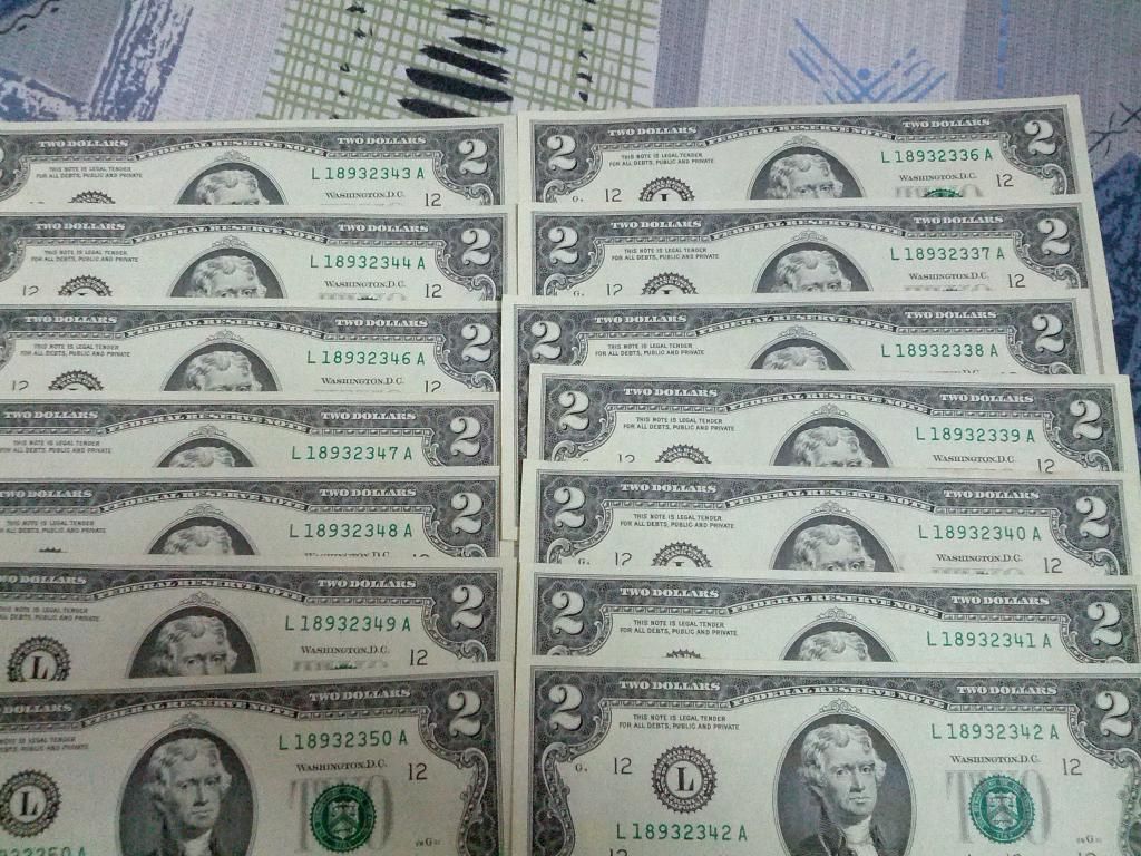 2$ 1928 , 1953 , 1963 , 1976 , 2003 , 1 & 2 Euro , tiền VN series đẹp và các loại - 11