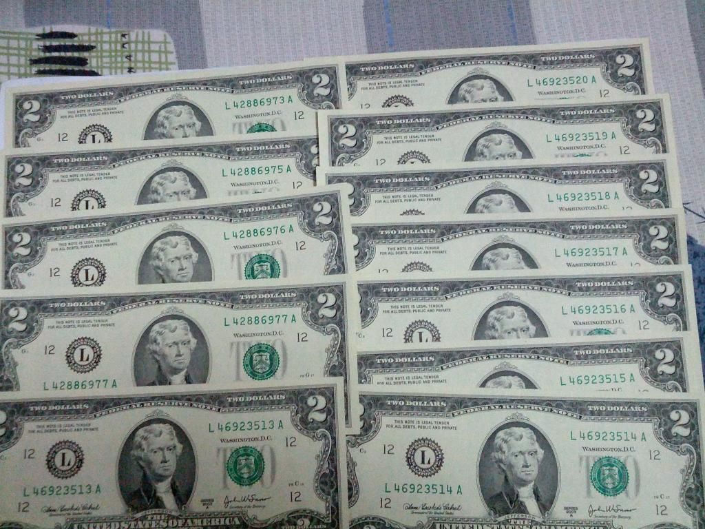 2$ 1928 , 1953 , 1963 , 1976 , 2003 , 1 & 2 Euro , tiền VN series đẹp và các loại - 8