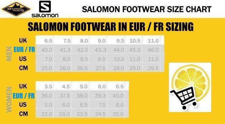 salomon shoe sizes becky chain reaction redwood city salomon boots sizing chart