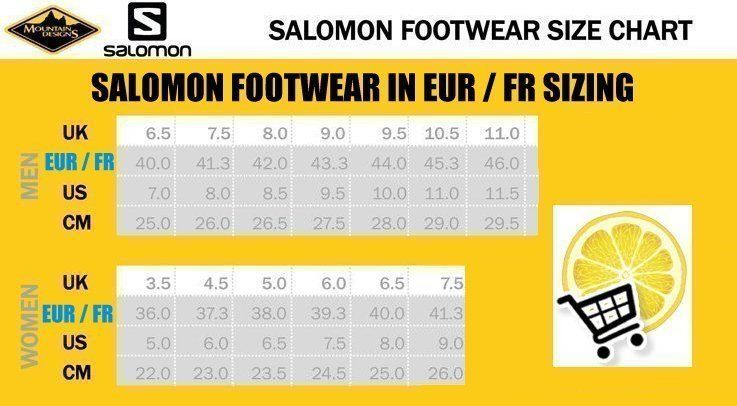 salomon shoes uk size becky chain reaction redwood city salomon size charts