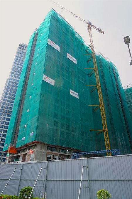 Tiến độ thi công tòa Park 2 (cập nhật ngày 14/10/2016): Đang lên sàn 26.