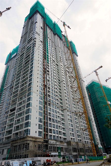 Tiến độ thi công tòa Park 6 (cập nhật ngày 15/10/2016): Đã cất nóc, đang hoàn thiện.